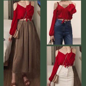 NWT H&M Open-shoulder Top